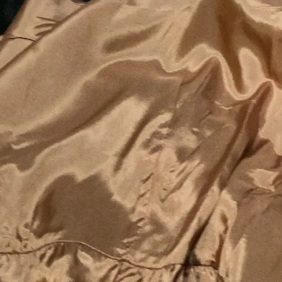 Vintage Francine Browne Dress 6 bronze no/belt. - Picture 10 of 10